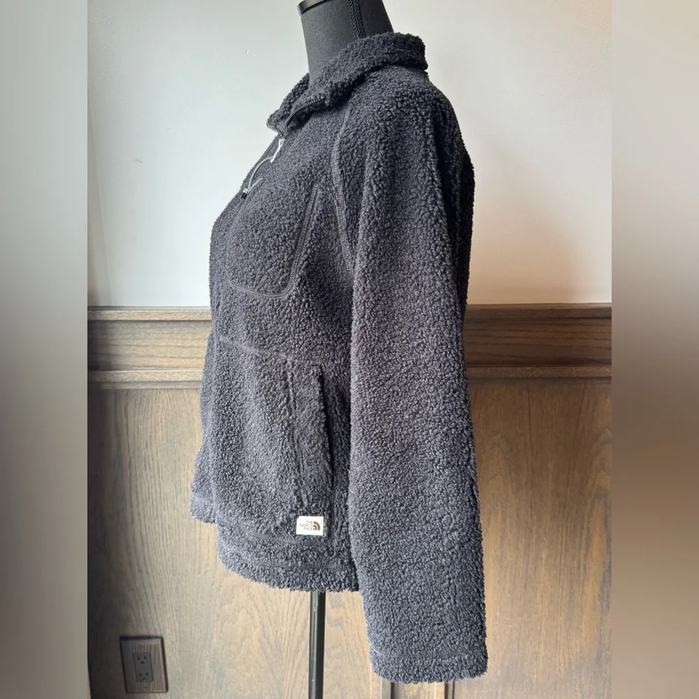 The North Face Ridge Fleece Teddy Full Zip Women's size XSmall Black - Picture 2 of 8